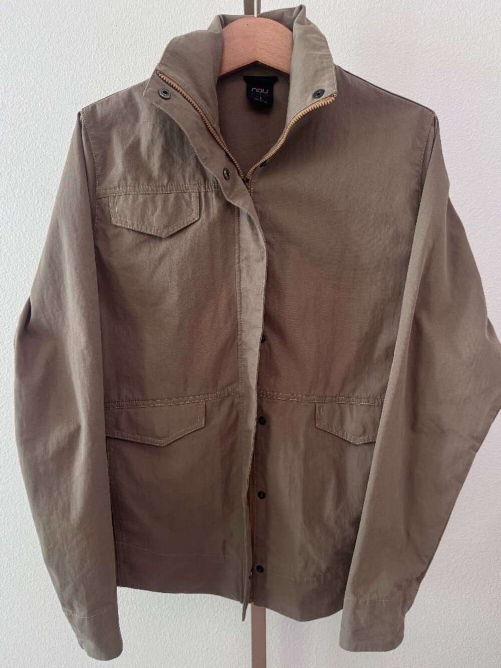 Nau Sample Field Jacket Olive Utility Military Zip Coat Size Small